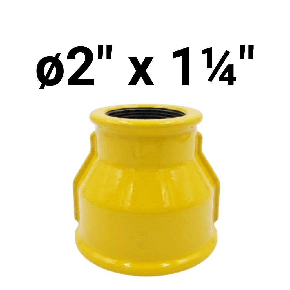 [FDT~CuplaRed.2"x1.1/4"EA] Cupla HH ø2" x 1¼" -Epoxi Amarillo