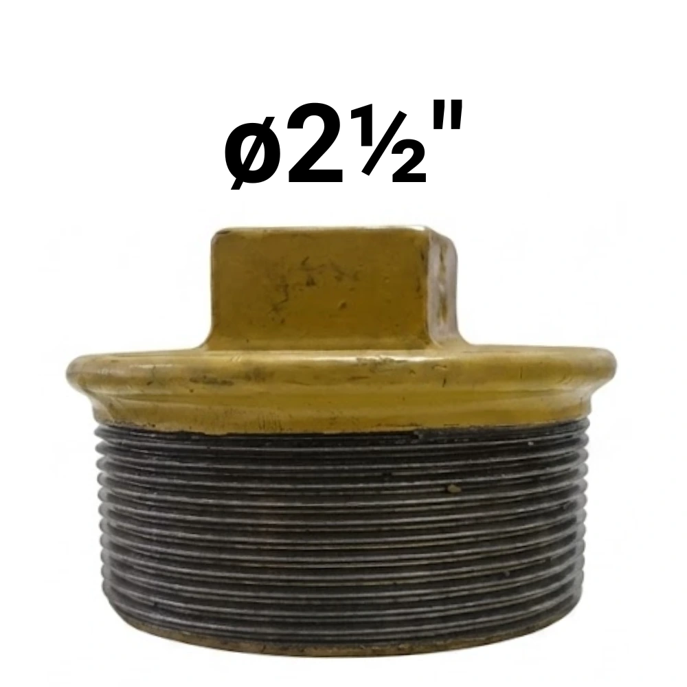 Tapón ø2½" -Epoxi Amarillo