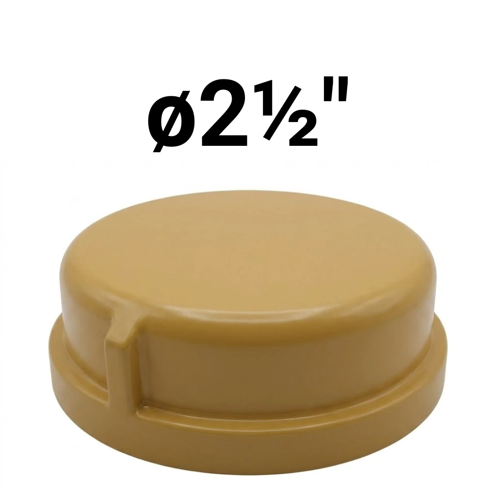 Tapa ø2½" -Epoxi Amarillo