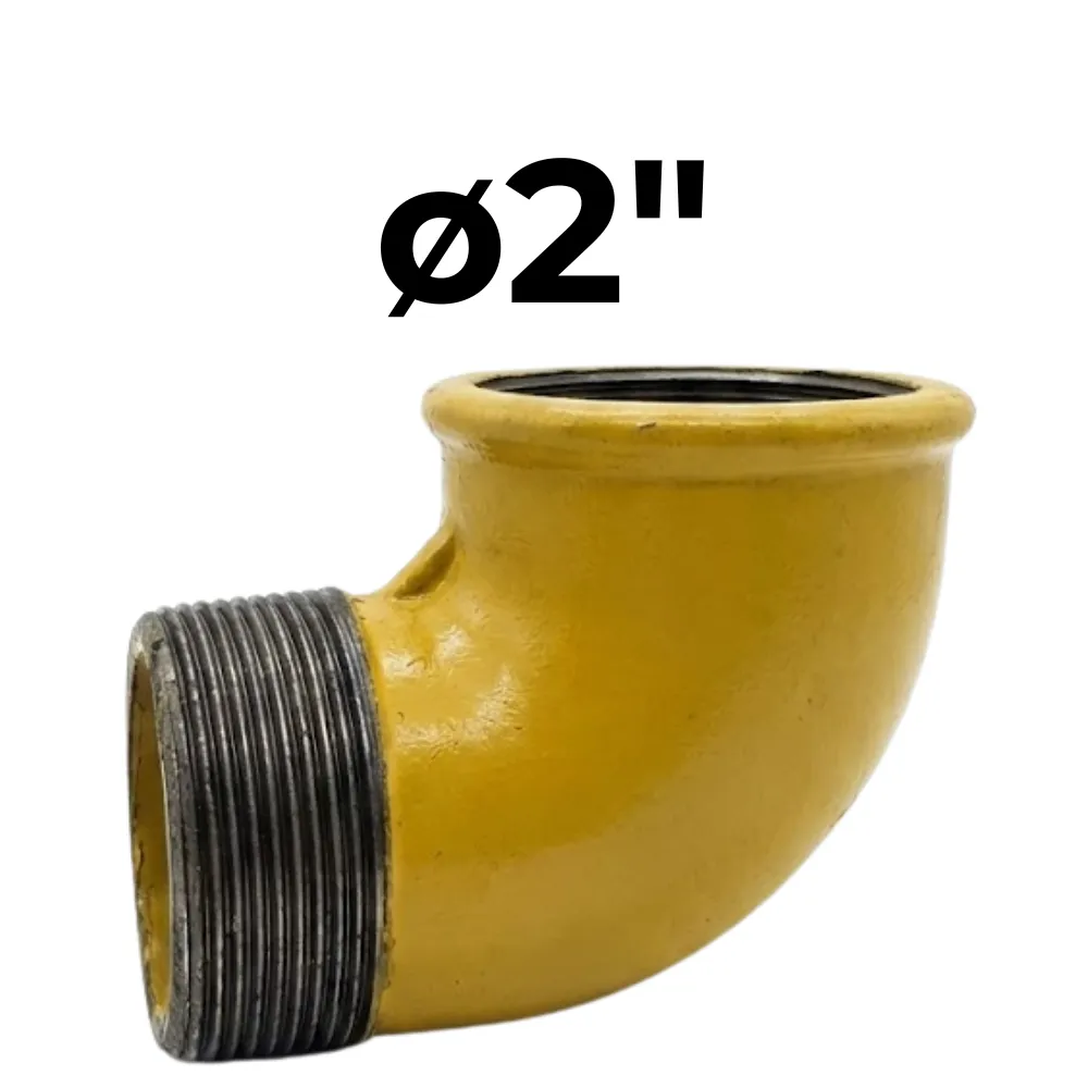 Codo MH 90° ø2" -Epoxi Amarillo