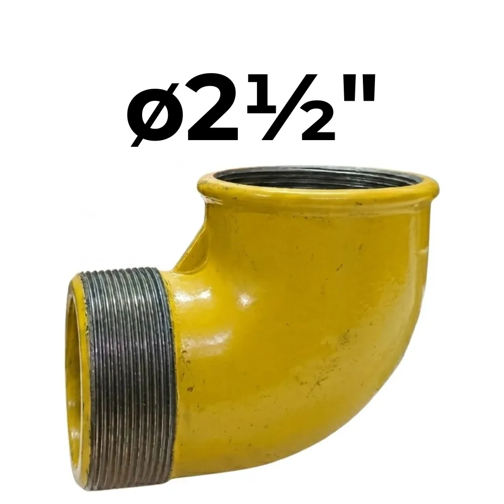 Codo MH 90° ø2½" -Epoxi Amarillo