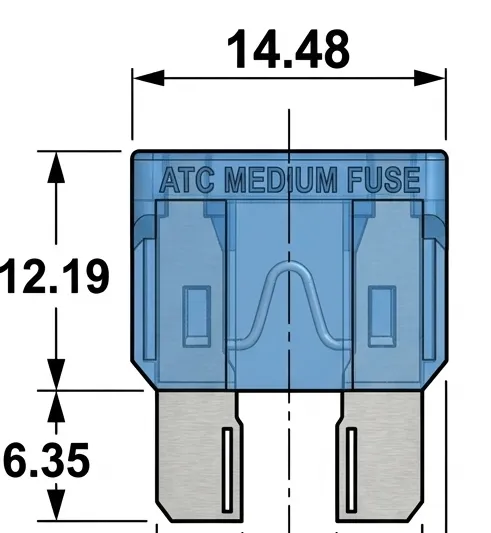 Fusible de Auto Blade ATC (mediano) valor (1A)