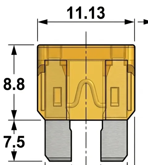 Fusible de Auto Blade ATM (mini) valor (1A)