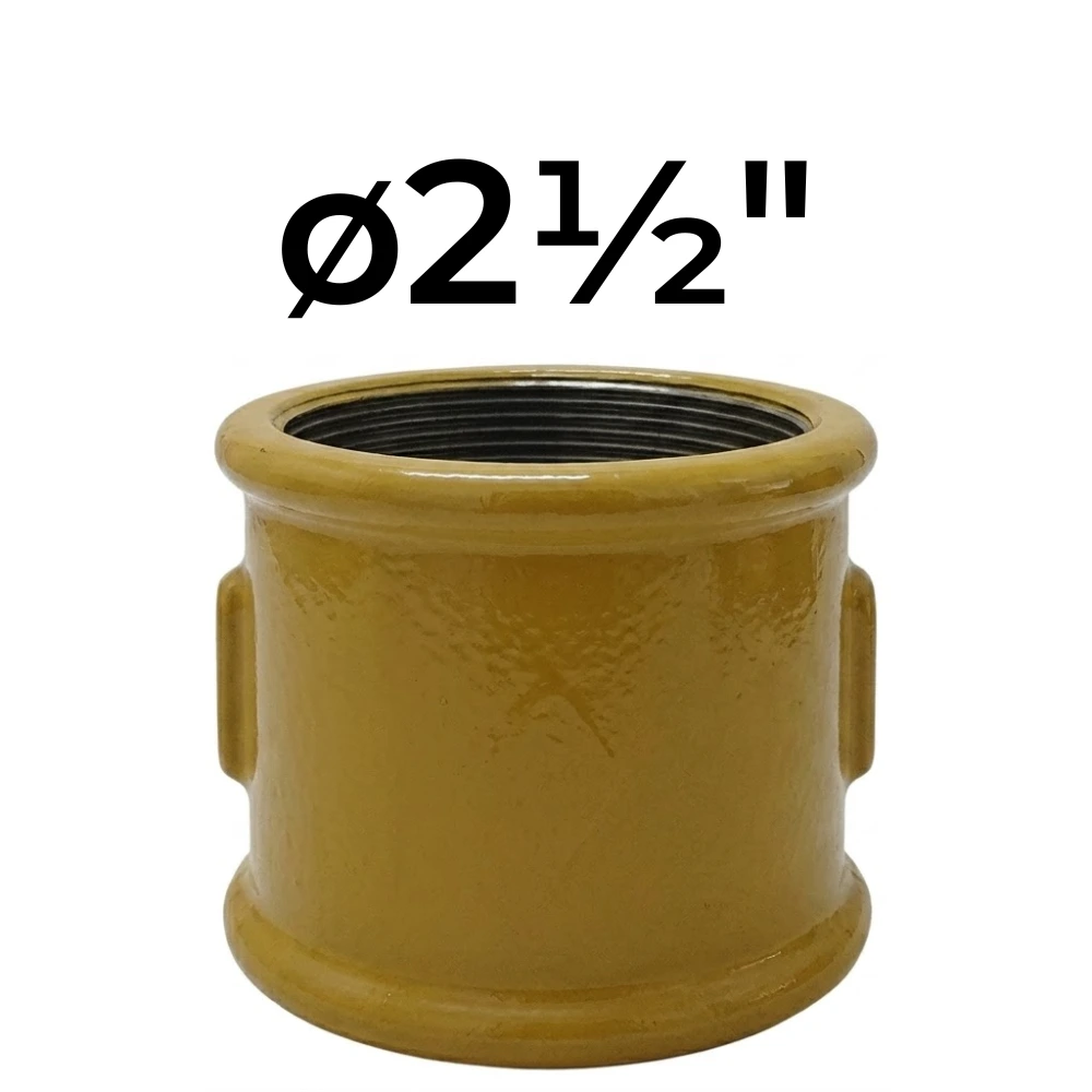 Cupla ø2½" -Epoxi Amarillo