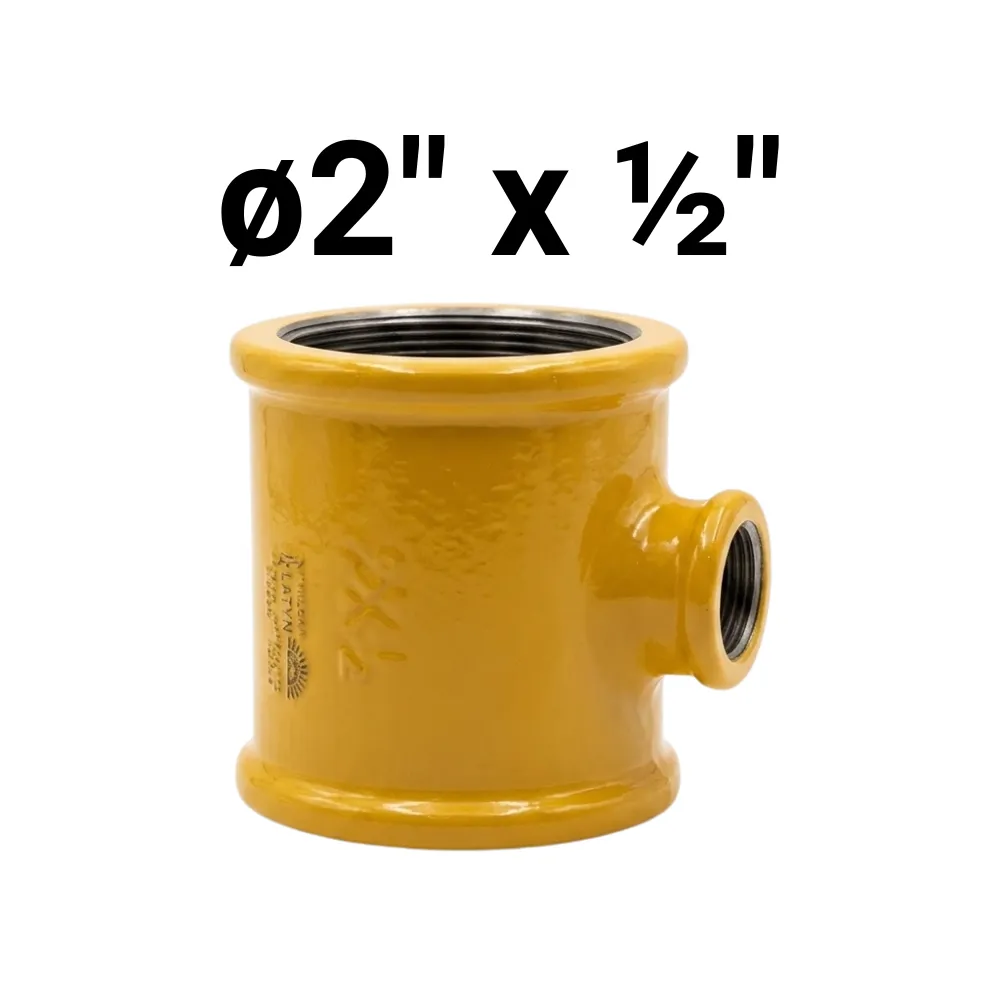 "T" HHH ø2" x  ½" -Epoxi Amarillo
