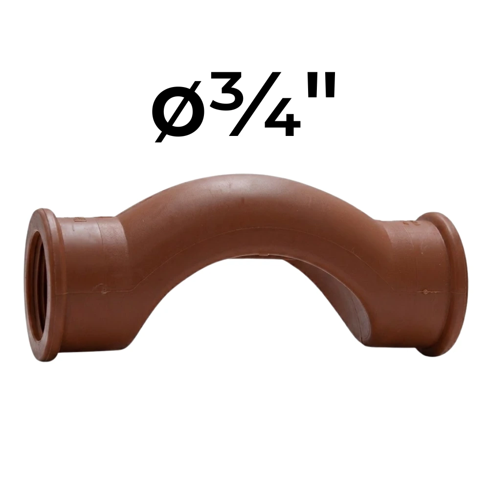 [32~IPS0111] Curva Sobrepaso  ø¾" -Polipropileno Roscado