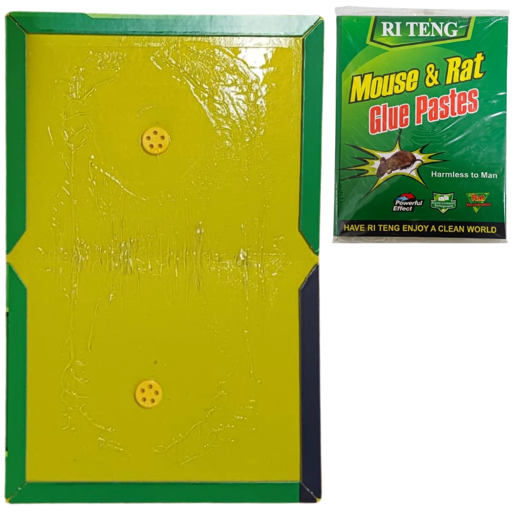 Trampa Adhesiva para Ratas y Lauchas 1 Trampa Grande de 30 x 20cm "Ri Teng" Pega Rata Pegarat