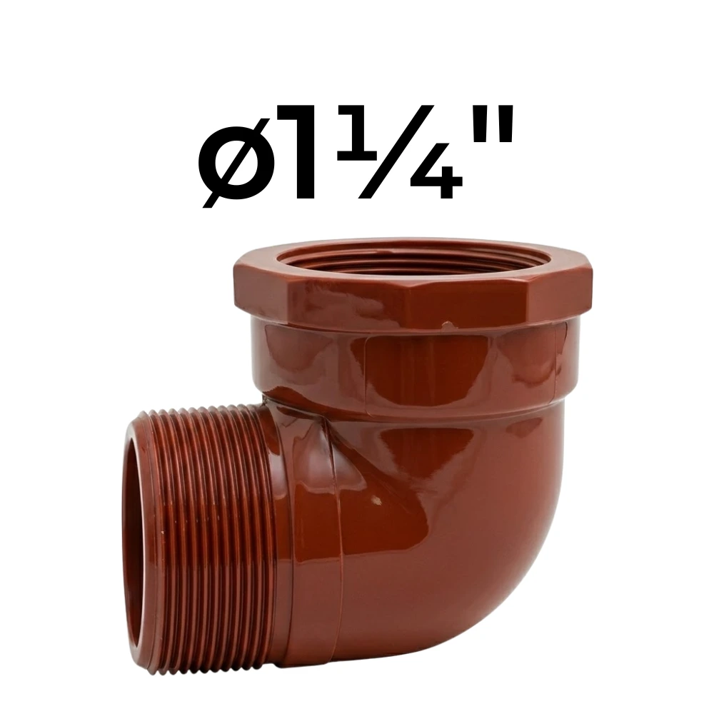 [32~IPS0023] Codo 90° MH ø1¼" -Polipropileno Roscado