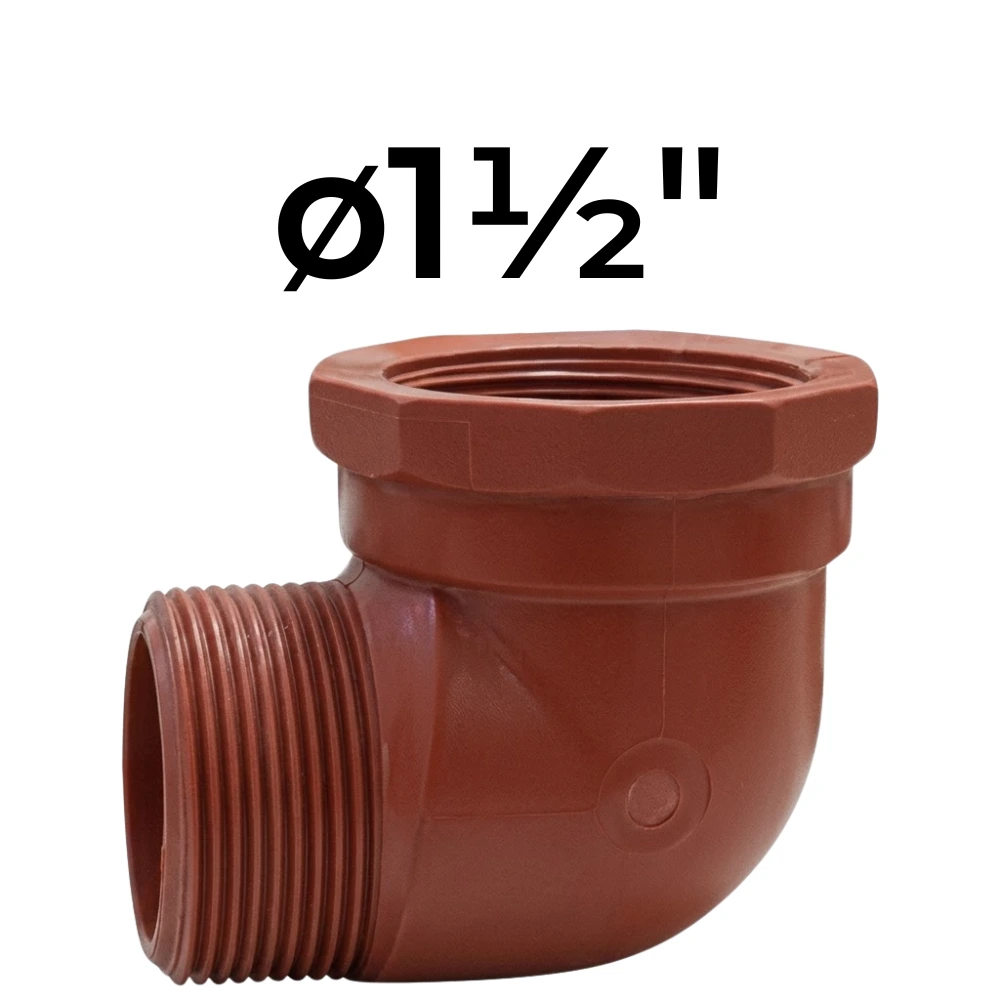 [32~IPS0024] Codo 90° MH ø1½" -Polipropileno Roscado