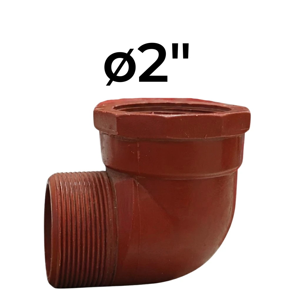 [32~IPS0025] Codo 90° MH ø2" -Polipropileno Roscado