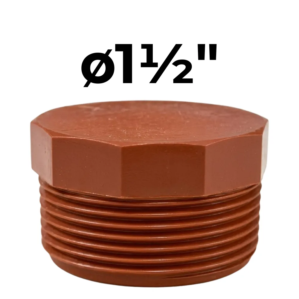 Tapón ø1½" -Polipropileno Roscado