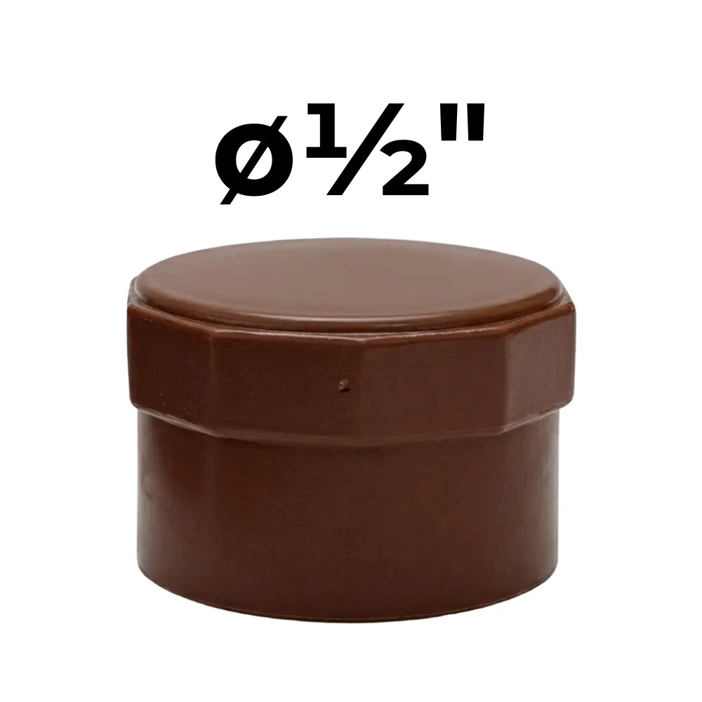 [32~IPS0060] Tapa  ø½" -Polipropileno Roscado