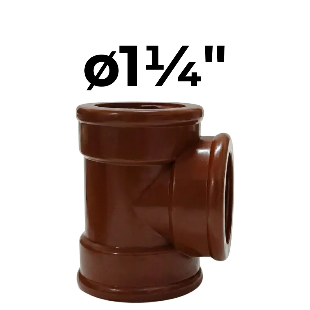 [32~IPS0033] "T"  HHH ø1¼" -Polipropileno Roscado
