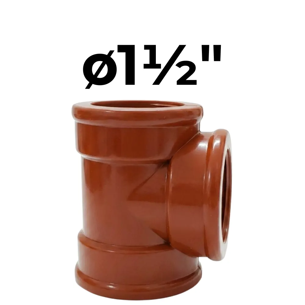 [32~IPS0034] "T"  HHH ø1½" -Polipropileno Roscado