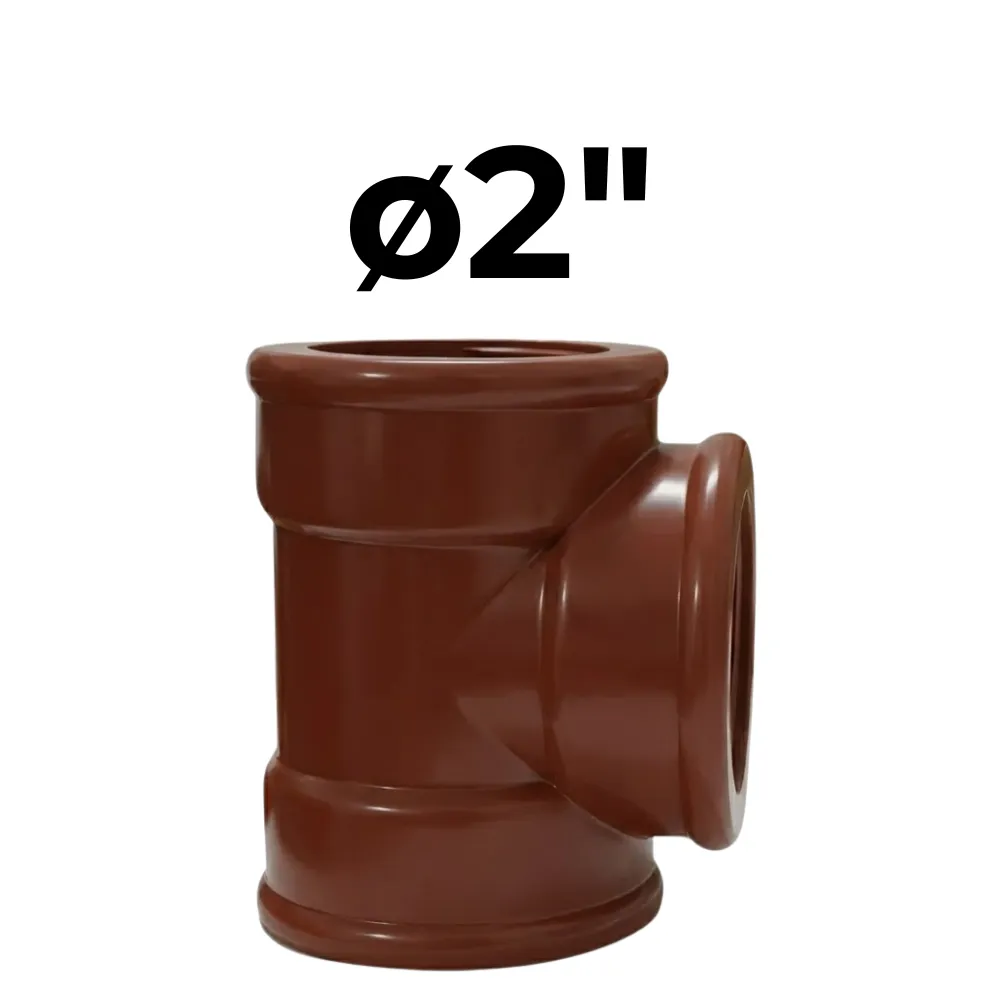 [32~IPS0035] "T"  HHH ø2" -Polipropileno Roscado