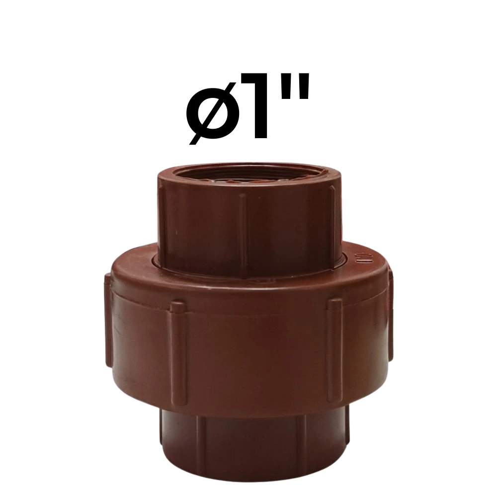 [32~IPS0042] Unión Doble HH ø1" -Polipropileno Roscado