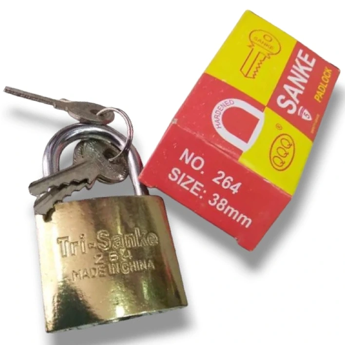 Candado Bronceado 38mm "Tri-Sanke" ó Fricycod Nº 264