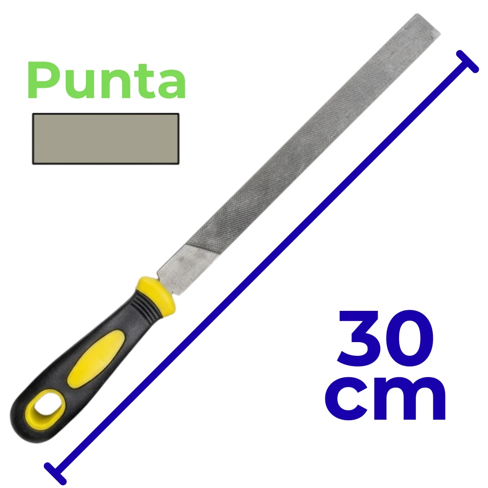 Lima Plana 8" con Mango de Goma