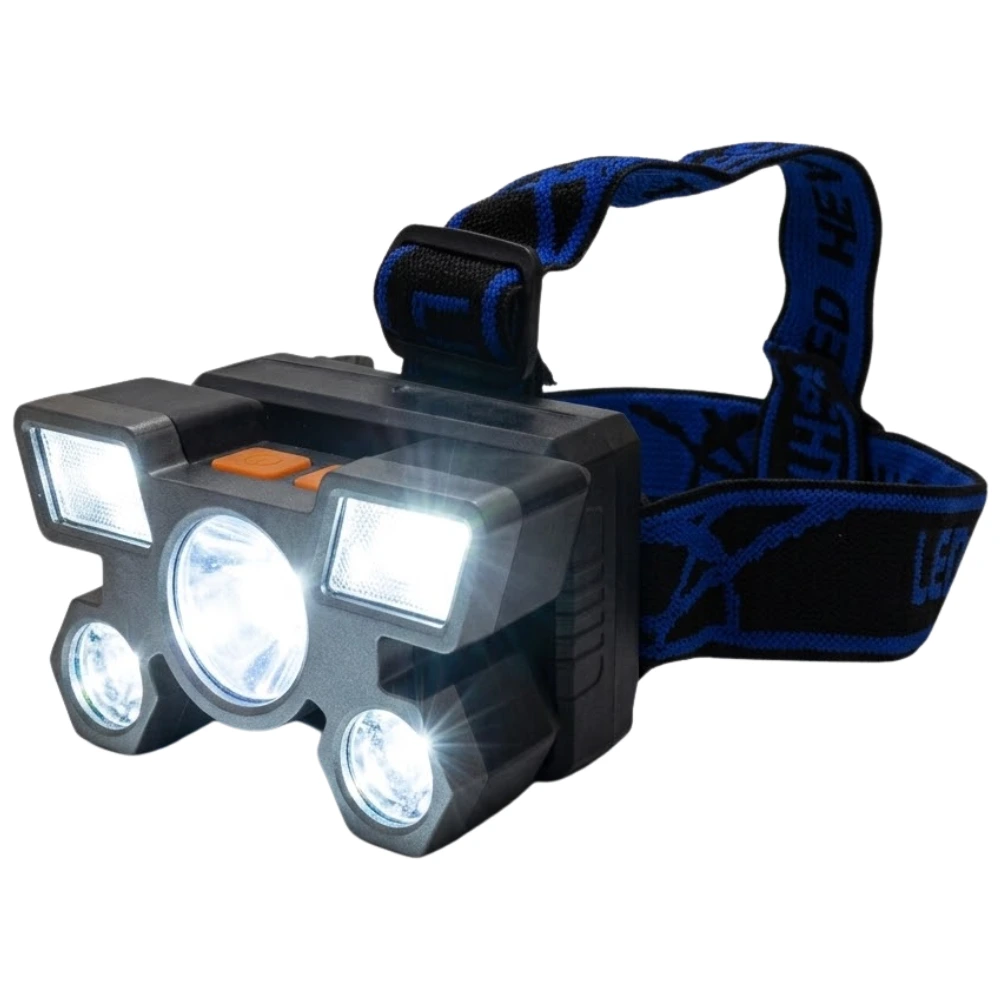 Linterna Minera para Cabeza tipo Vincha Recargable "Uziko" Rechargeable Headlamp