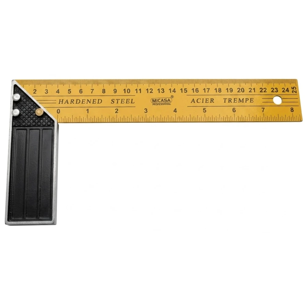 Escuadra con Regla de 25cm "Micasa"