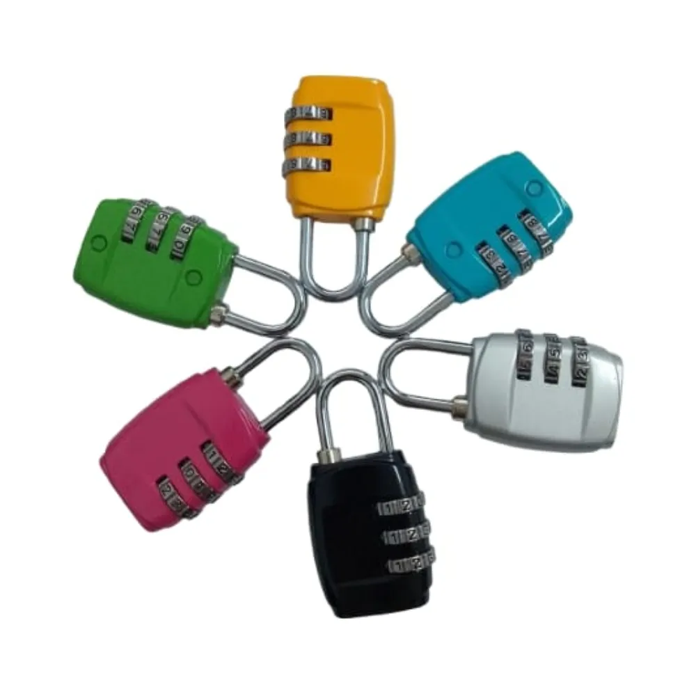 Candado de Chapa coloreada con 3 Combinaciones "EM&ER"