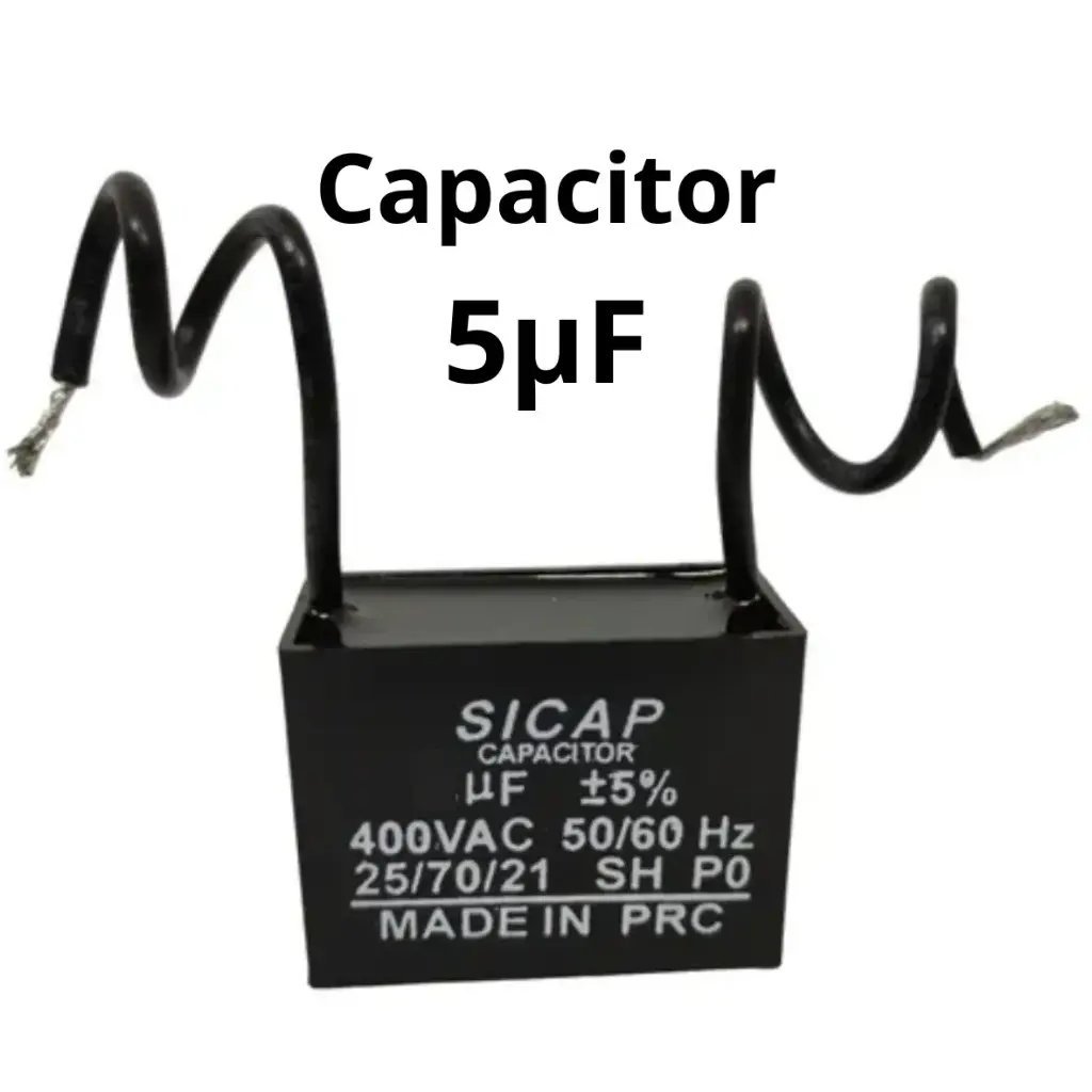 Capacitor polipropileno de arranque cuadrado de 400VCA de 5µF Sicap